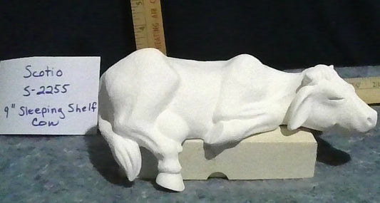 4" Sleeping Cow Shelf sitter Scotio S-2255