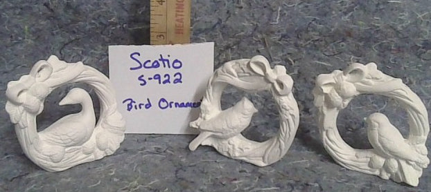 3 Bird Unicorn Christmas Ornament Scatio 5-922